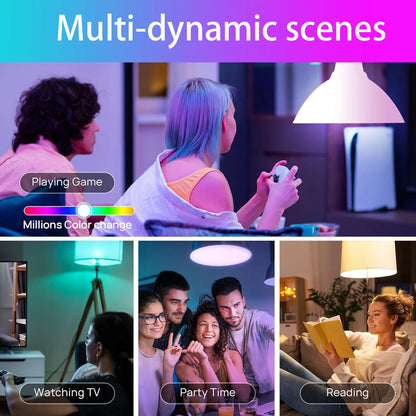 Bluetooth speaker function LED light bulb, APP control, E27 is an ideal choice for home, party, bedroom, and indoor light bulbs