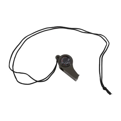 3-in-1 emergency survival whistle, compass, thermometer, referee cheerleading whistle, sports supplies