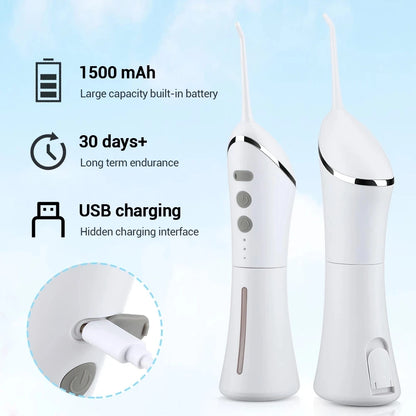 YOUPIN Oral Irrigator Water Flosser Electric Dental Whitening USB Rechargeable Gums Care Portable Cordless Jet Tooth Scaler New