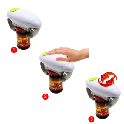 Automatic Corkscrew Electric Can Opener Handheld Jar Tin Opener One Touch Jar Corkscrew Kitchen Glass Can Opener Kitchen Gadgets