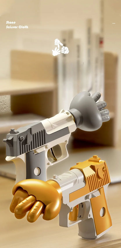 Rock Paper Scissors Gun  Decompression Party Social Toy Stress Relief Prop Tiny Interactive Funny Toy Gun Birthday Gifts