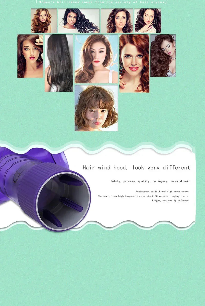 DIY Hair Diffuser Salon Magic Hair Roller Drying Cap Blow Dryer Wind Curl Hair Dryer Cover Hair Care Styling Tools Accessory