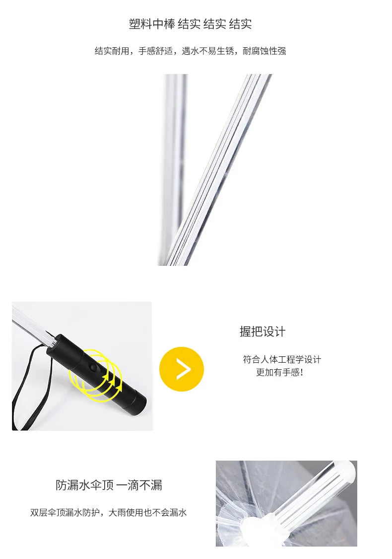 LED stick light luminous umbrella colorful creative lights fiber straight umbrella touch cloth luminous advertising umbrella
