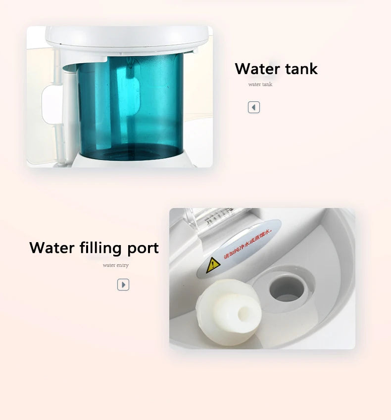 Facial Vaporizer Hair Steamer Humidifier Facial Steamer 2 In 1 Steam Sauna for Face Head Electronic Evaporator Atomizer Sprayer