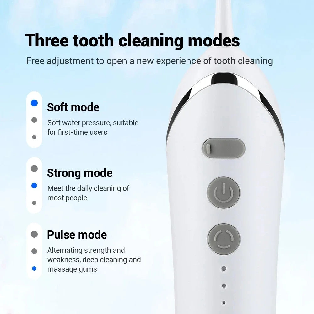 YOUPIN Oral Irrigator Water Flosser Electric Dental Whitening USB Rechargeable Gums Care Portable Cordless Jet Tooth Scaler New