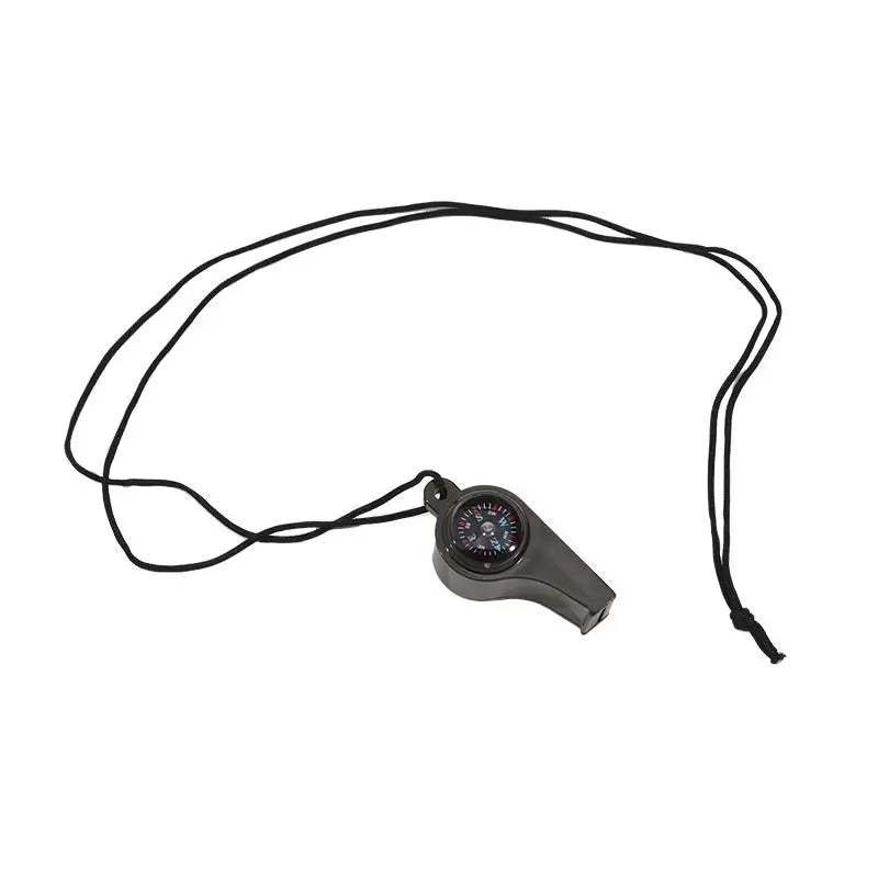 3-in-1 emergency survival whistle, compass, thermometer, referee cheerleading whistle, sports supplies