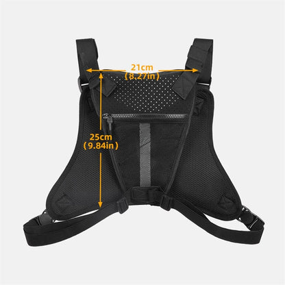 Outdoor Tactical Chest Bag Men's Vest EDC Waterproof Anti-Theft Chest Pack for Cycling Bags Running Front Chest Bag Handbag