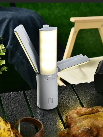 Folding Outdoor Camping Lamp Rechargeable Emergency Lamp High Capacity Lighting Torch Portable Tent Hanging Light Lantern