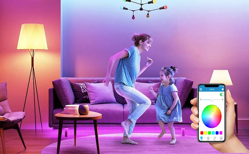 Bluetooth speaker function LED light bulb, APP control, E27 is an ideal choice for home, party, bedroom, and indoor light bulbs
