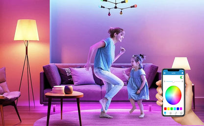 Bluetooth speaker function LED light bulb, APP control, E27 is an ideal choice for home, party, bedroom, and indoor light bulbs