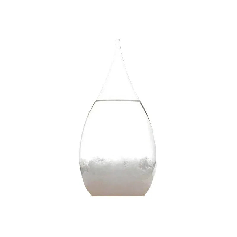 Crystal Transparent Storm Glass Bottle Barometer Bottles Weather Forecast Stylish Desktop Water Drop Weather Station Gift Decor
