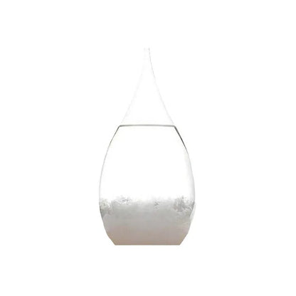 Crystal Transparent Storm Glass Bottle Barometer Bottles Weather Forecast Stylish Desktop Water Drop Weather Station Gift Decor