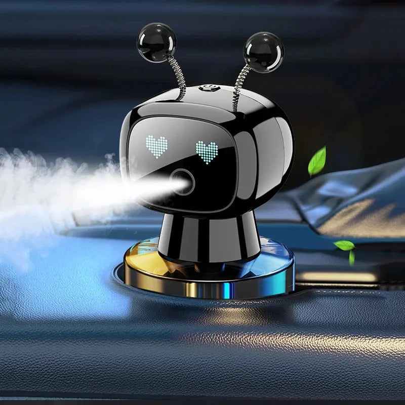 Car Air Freshener AI Rechargeable Car Aroma Diffuser Smart Eyes 4 Levels Of Adjustable Intelligent Car Diffuser Air Freshener