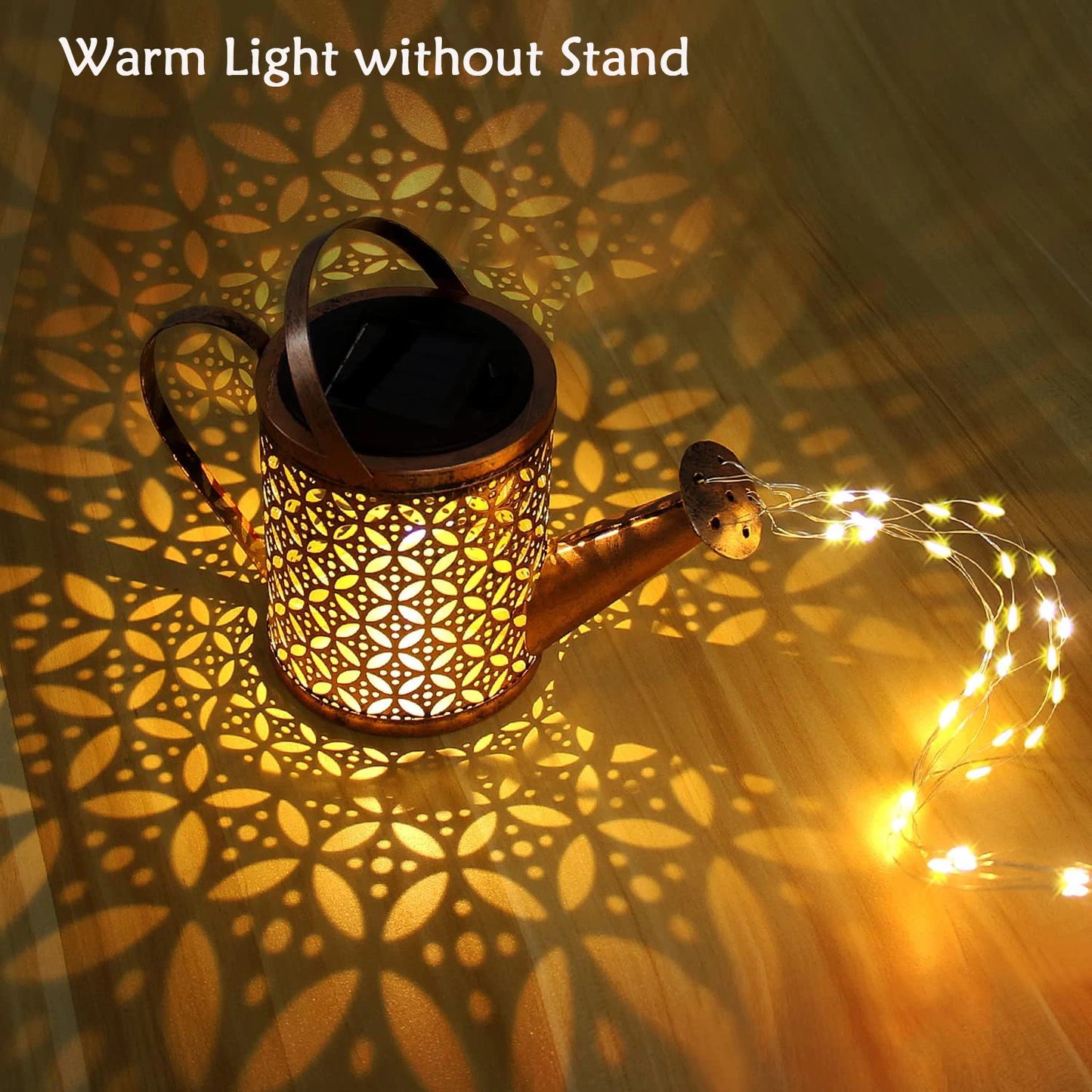 1pc Solar Watering Can with Lights,Solar Lanterns Outdoor Hanging Waterproof Garden Decor,Solar Garden Lights Yard Decorations