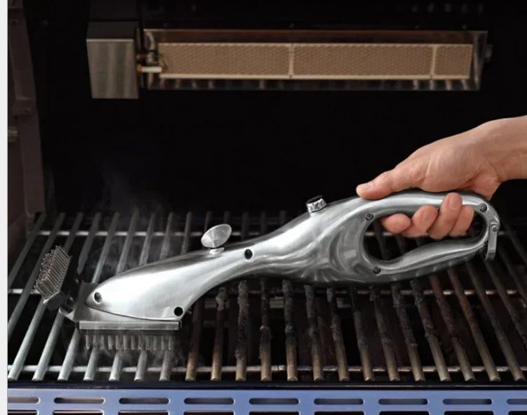 Barbecue Grill Steam Cleaning Brushes BBQ Water Spray Cleaner Brush Grill Accessories Cooking Kitchen Tool Outdoor Grill Brush