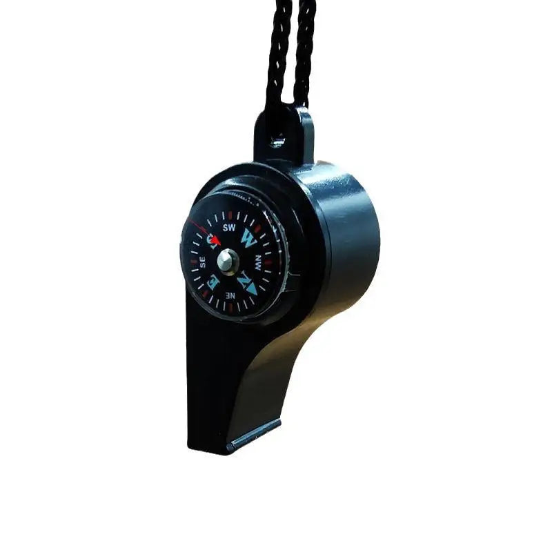 3-in-1 emergency survival whistle, compass, thermometer, referee cheerleading whistle, sports supplies