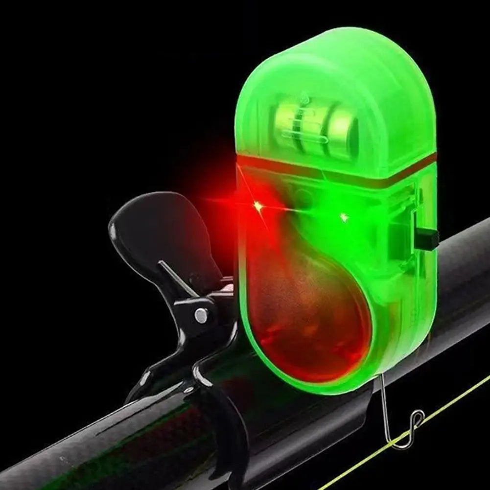 1/2PCS Fishing Bite Alarm with LED Light, Clip On Fish Rod Electronic Fish Bite Alarm Sound Bite Alert Bell with LED Lights