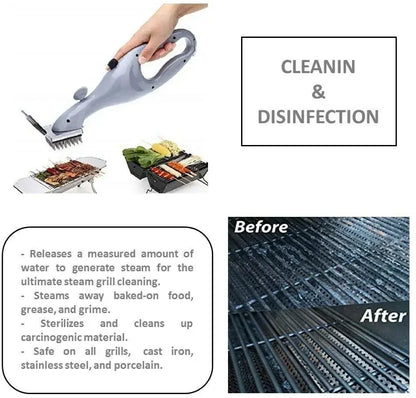 Barbecue Grill Steam Cleaning Brushes BBQ Water Spray Cleaner Brush Grill Accessories Cooking Kitchen Tool Outdoor Grill Brush