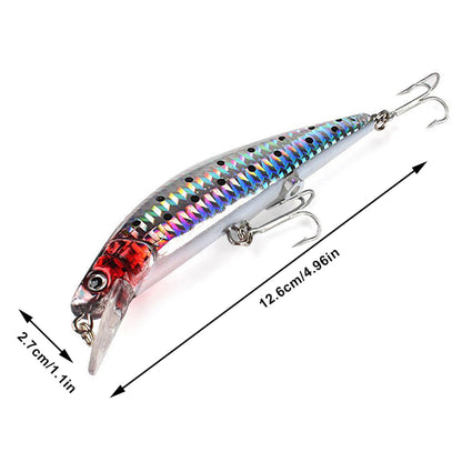 Electric Vibration Fishing Lure USB Charging Water Fish Bait Artificial Swimbait with LED Light for Freshwater Saltwater Fishing
