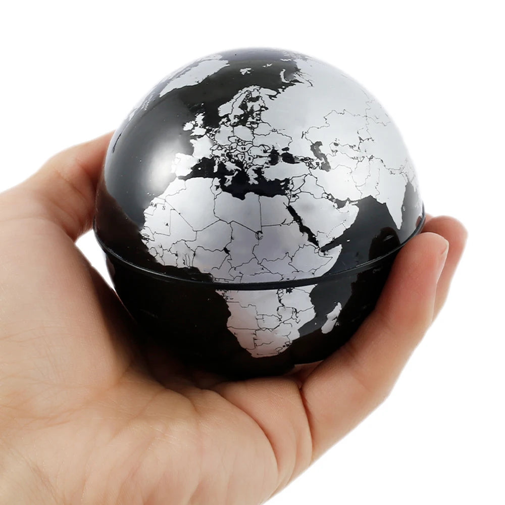 Floating Globe Levitating World Map Rotating Ornament LED Lamp for Bedside Light Novelty Floating Lamp Magnetic Levitation Globe