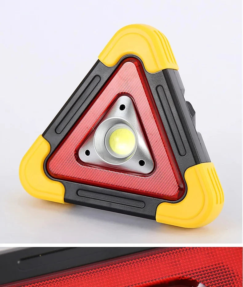 3 in 1 Solar Emergency Triangular Warning Light Safety Emergency Breakdown Alarm Lamp Portable Solar Light For Camping Workin
