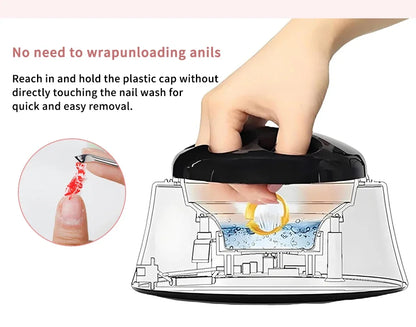 36W Professional Nail Debonding Steamer Fast Debonding Tool Steam High-Temperature Nail Polish Remover Suitable For Salons