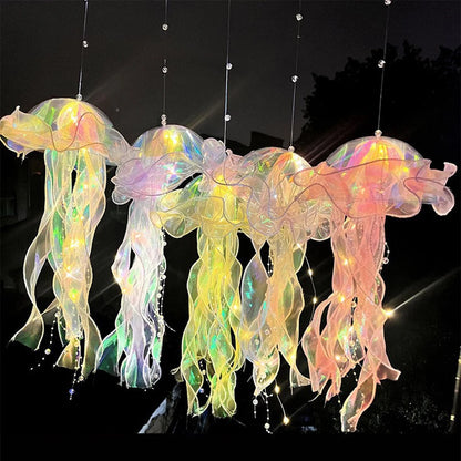 1-5PCS LED Jellyfish Lamp Portable Flower Light Girl Room Atmosphere Decoration Lamp Bedroom Night Lamp Home Decoration Decor