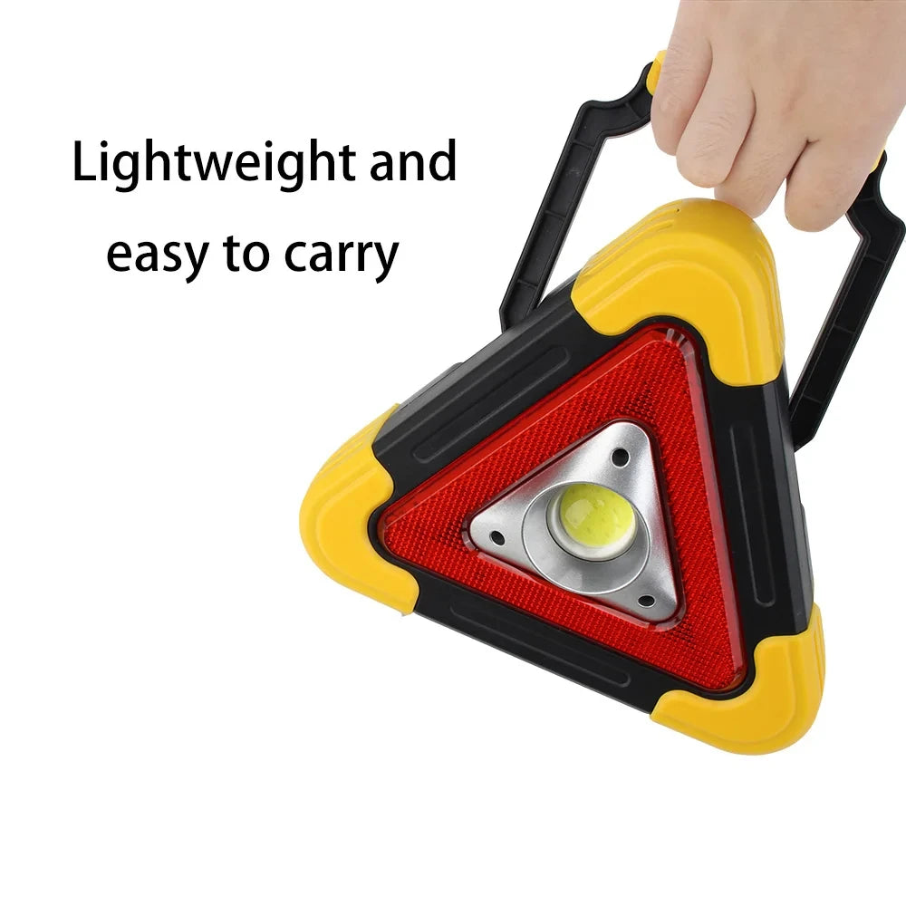 3 in 1 Solar Emergency Triangular Warning Light Safety Emergency Breakdown Alarm Lamp Portable Solar Light For Camping Workin