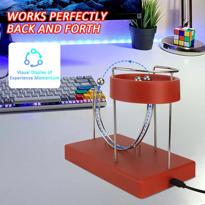 Machine Perpetual Motion Creative Decor Electric Perpetual Energy Model Gifts Office Ornament Plastic Sculpture