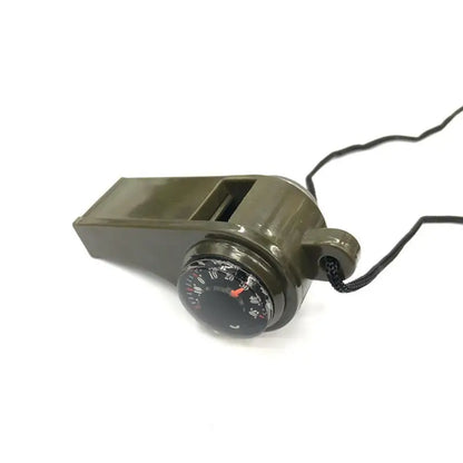 3-in-1 emergency survival whistle, compass, thermometer, referee cheerleading whistle, sports supplies