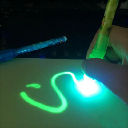 Hot Small Size Luminous Magic Drawing Board Light In Dark Children Kids Paint Toy DIY Educaitonal Boy Girl Educational Toys