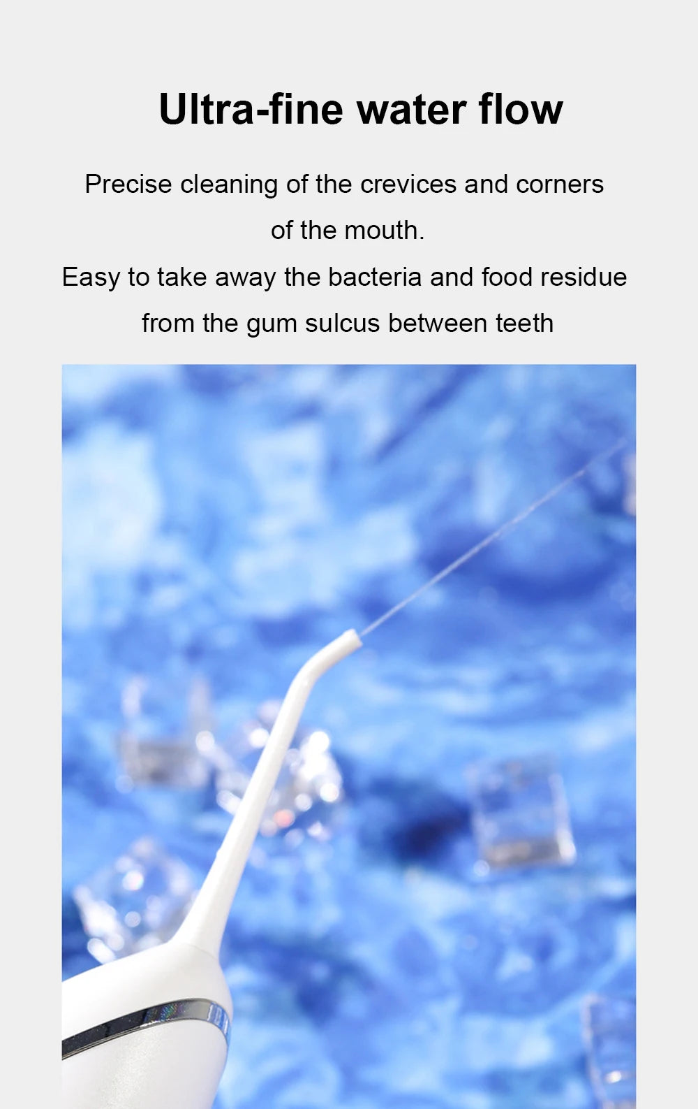 YOUPIN Oral Irrigator Water Flosser Electric Dental Whitening USB Rechargeable Gums Care Portable Cordless Jet Tooth Scaler New