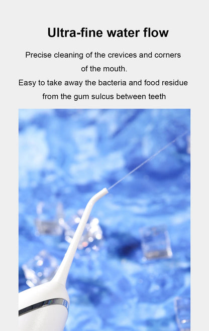 YOUPIN Oral Irrigator Water Flosser Electric Dental Whitening USB Rechargeable Gums Care Portable Cordless Jet Tooth Scaler New