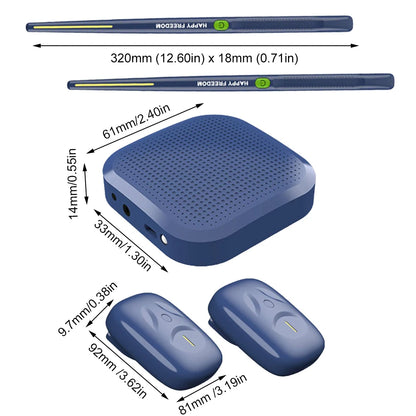 Portable Smart Electronic Drum Set Virtual Air Drum Kit Air Drum with Drumsticks Gift for Adults Children Musical Instrument