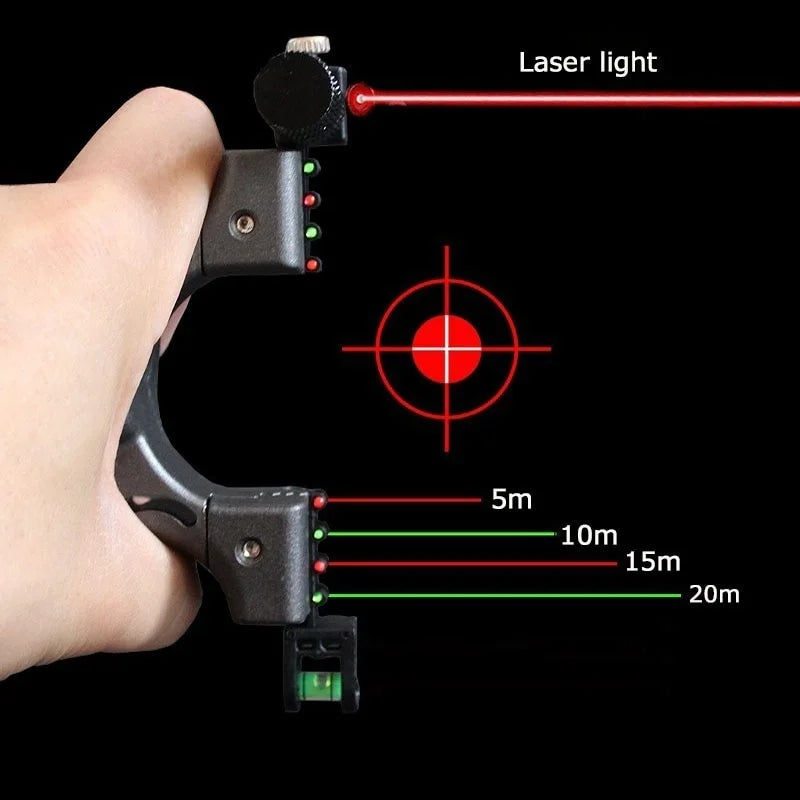 New Outdoor Hunting Shooting Slingshot Laser Aiming Slingshot
