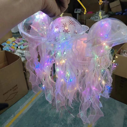 1-5PCS LED Jellyfish Lamp Portable Flower Light Girl Room Atmosphere Decoration Lamp Bedroom Night Lamp Home Decoration Decor