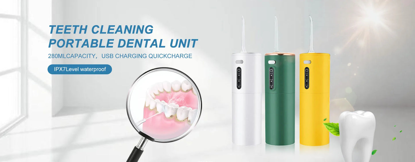YOUPIN Oral Irrigator Water Flosser Electric Dental Whitening USB Rechargeable Gums Care Portable Cordless Jet Tooth Scaler New