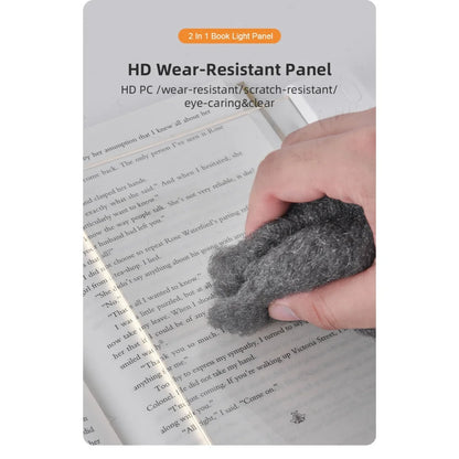 Smart LED Flat Panel Book Light Rechargeable Eye Protection Night Reading Reading Lamp For Students Indoor Use 2In1 Night Light