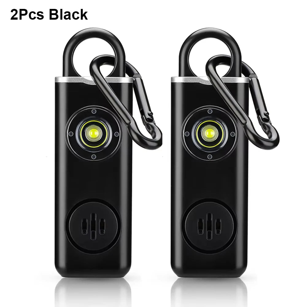 Hollarm Self Defense Personal Alarm for Women, Children, Elderly 130dB Siren Loud Rechargeable Keychain Alarm with LED Light