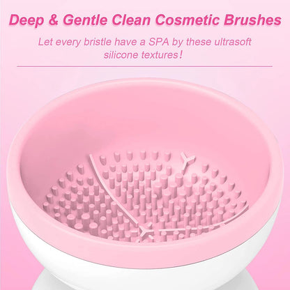 NEW 1PCS Electric Makeup Brush Women Cleaner Automatic Silicone Washing Spinner Makeup Products USB Cleaning Tools & Accessories