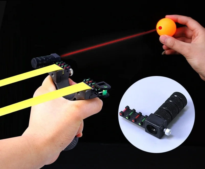 New Outdoor Hunting Shooting Slingshot Laser Aiming Slingshot