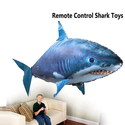 Remote Control Shark Balloons Inflatable Flying Shark Helium Balloon for Kids Boys and girls Birthday Party Christmas Gift