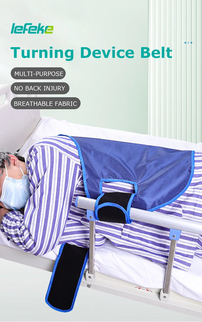 Lefeke Patient Turning Device Belt Elderly Bed Transfer Sling Transfer Nursing Sling Turn Over Aids Breathable Fixed Strap