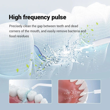 YOUPIN Oral Irrigator Water Flosser Electric Dental Whitening USB Rechargeable Gums Care Portable Cordless Jet Tooth Scaler New