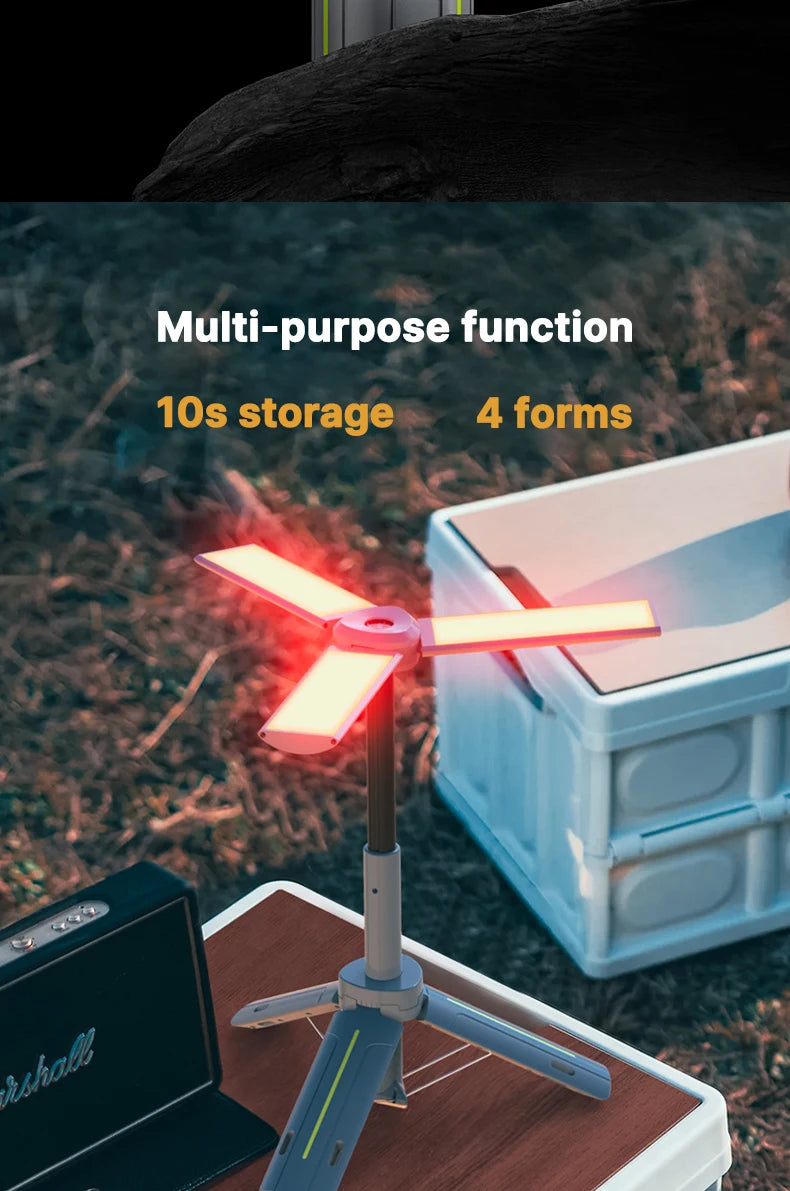Rechargeable Outdoor Portable Hiking Camping Fishing Flashlight Telescoping Camping Lantern Telescopic Camping Light