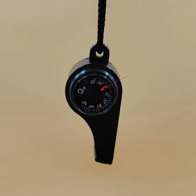 3-in-1 emergency survival whistle, compass, thermometer, referee cheerleading whistle, sports supplies