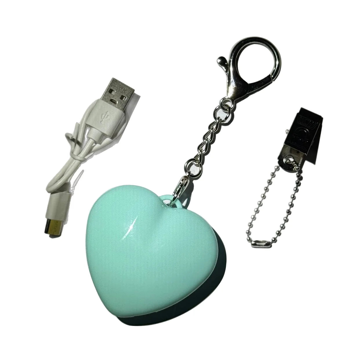 Glow Heart Light Rechargeable Purse Light Touch-Sensitive Heart Cloud Shaped LED Bag Lamp Women USB Charging Compact Wallet Ligh