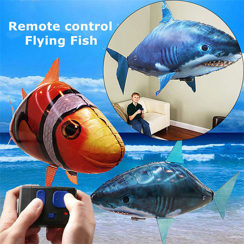 Remote Control Shark Balloons Inflatable Flying Shark Helium Balloon for Kids Boys and girls Birthday Party Christmas Gift