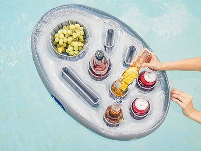 Summer Sea Bucket Cup Holder Inflatable Pool Beach Swimming Play Family Party Float Beer Drink Tray Cooler Table Toy Accessories
