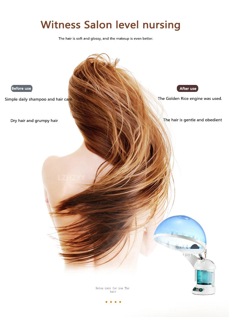 Facial Vaporizer Hair Steamer Humidifier Facial Steamer 2 In 1 Steam Sauna for Face Head Electronic Evaporator Atomizer Sprayer